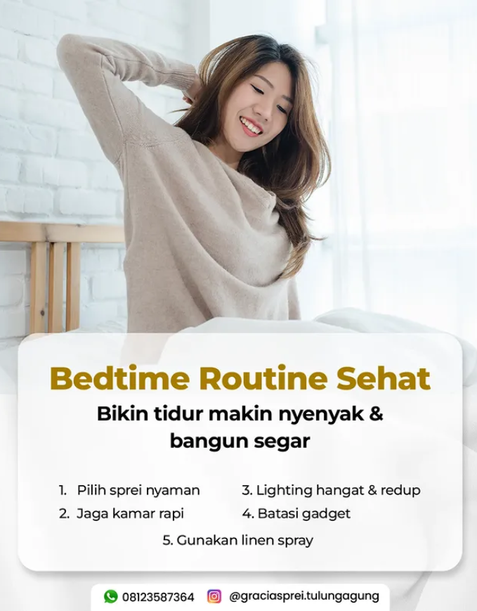<p>Tidur cukup saja belum cukup, suasana kamar dan